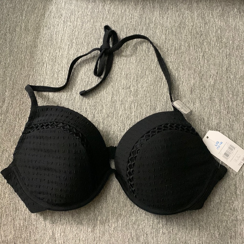 NWT Black Bikini Top (matching bottom available)